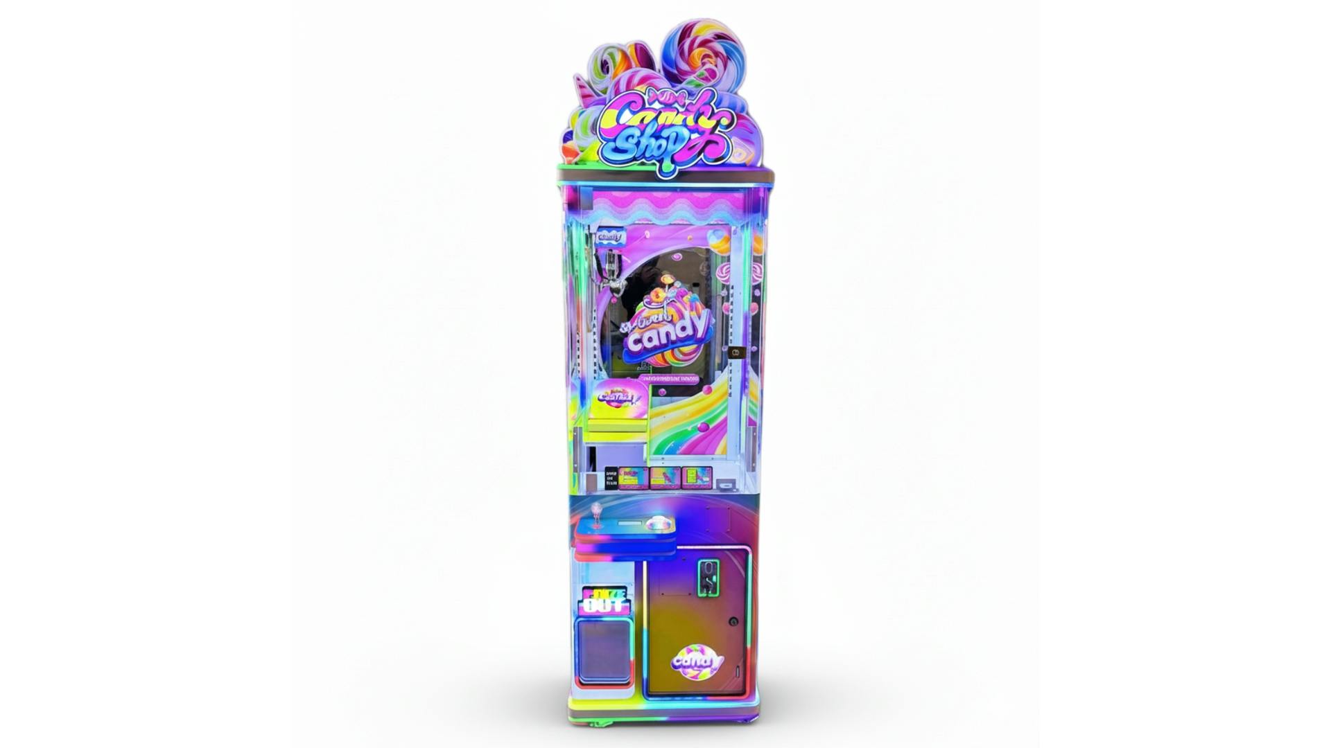 CandyMachines.com Candy Shop claw-candy pusher machine