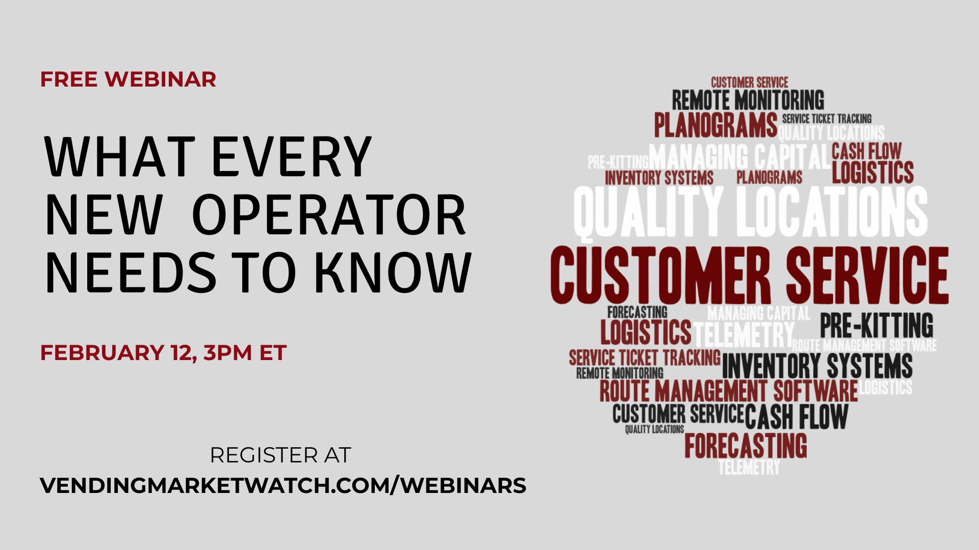 Free Webinar on February 12, 2026: What every new convenience services operator needs to know