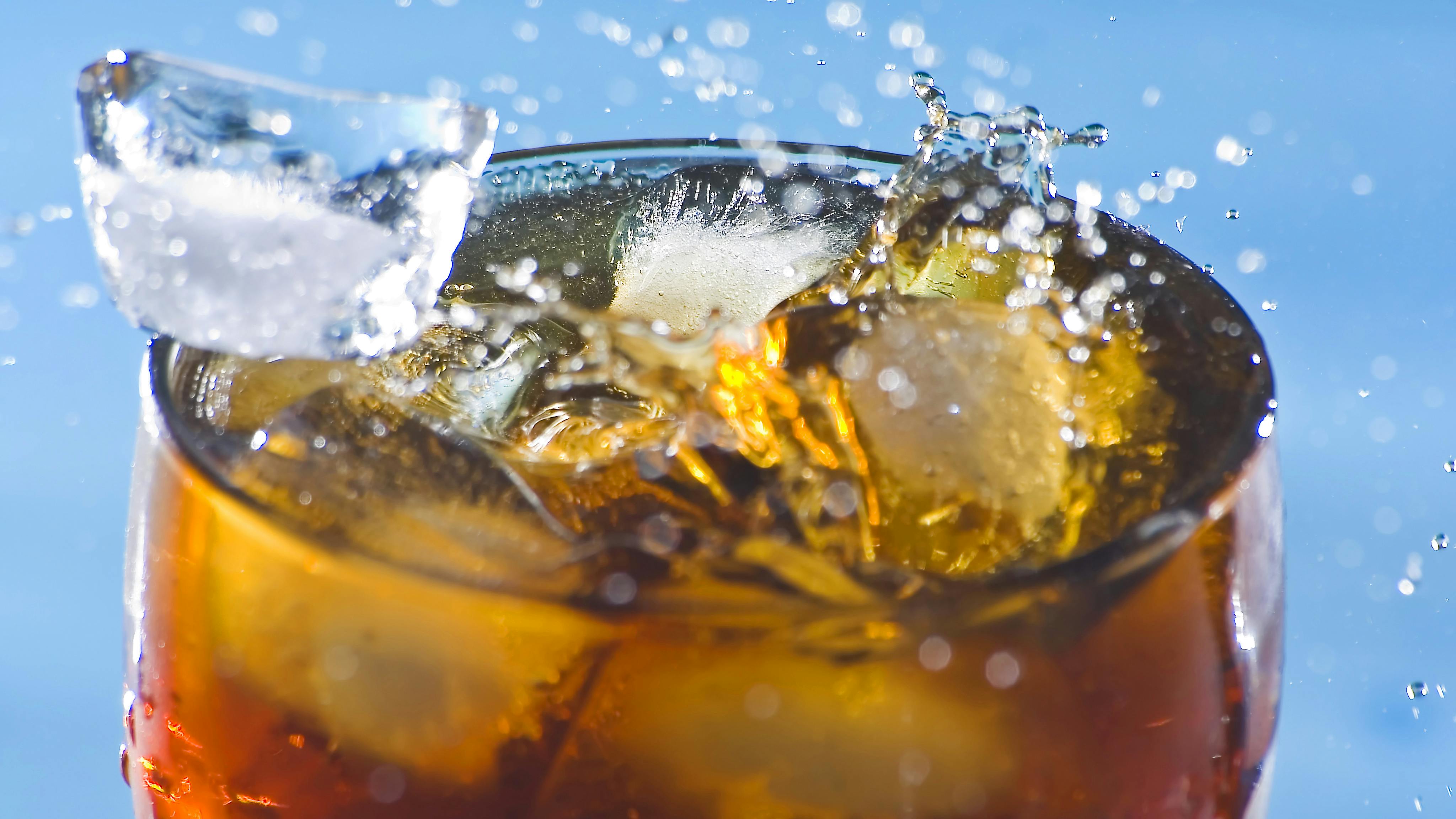 splash refreshment soda cold drink isolated
