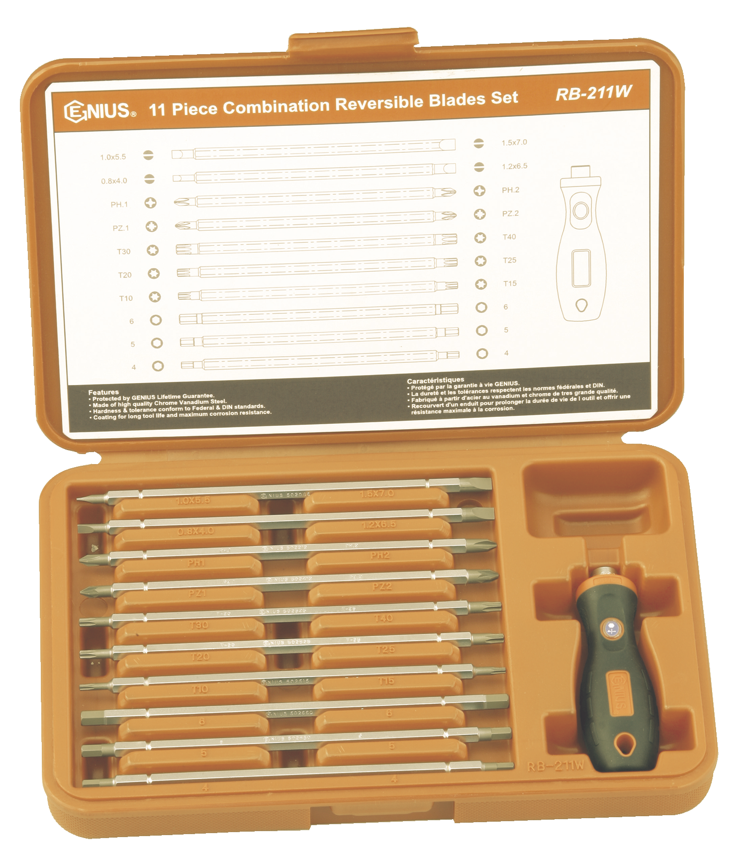 11piececombinationreversiblebladesbitset 10101943
