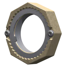 Hendrickson Precision240 two-piece spindle nut system. Hendrickson Precision240 two-piece spindle nut system.