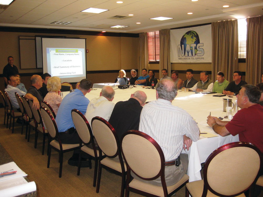 Members of NATS gather for a round table discussion.