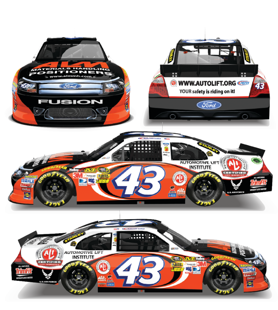 The Automotive Lift Institute will be the primary partner of the No. 43 Automotive Lift Institute Ford Fusion at the Pennsylvania 400 NASCAR Sprint Cup Race.