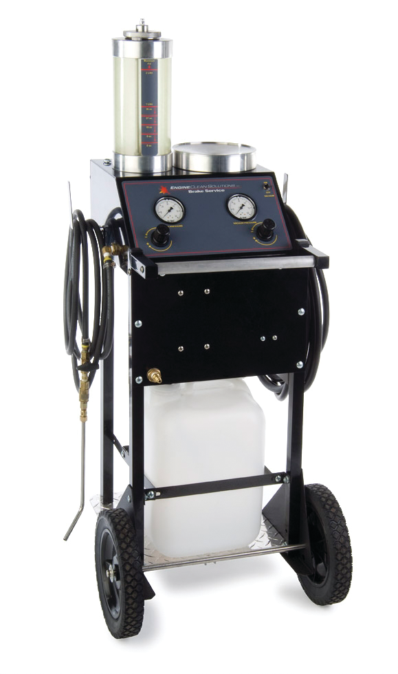 Hybrid brake bleeder machine