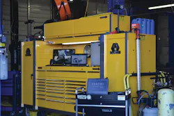 McGullam's toolbox, tool cart complete with scan tools, and the security system visible in the top of the picture. McGullam's toolbox, tool cart complete with scan tools, and the security system visible in the top of the picture.