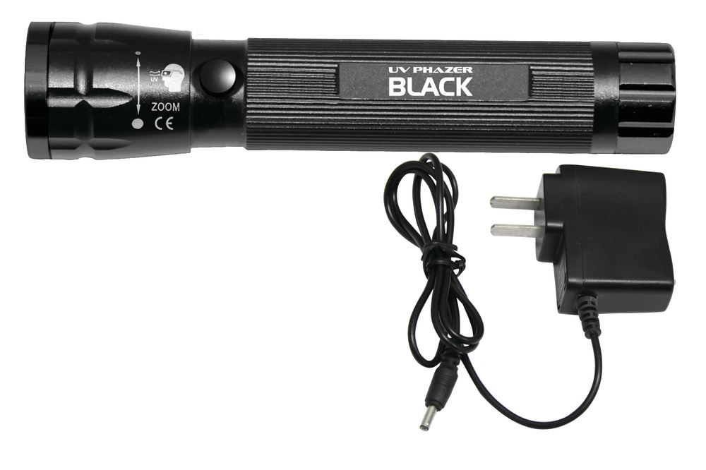 The Uview UV PHazer Black, No. 413065, is a powerful light for illuminating dyes. For information on this product, go to VehicleServicePros.com/10843246.
