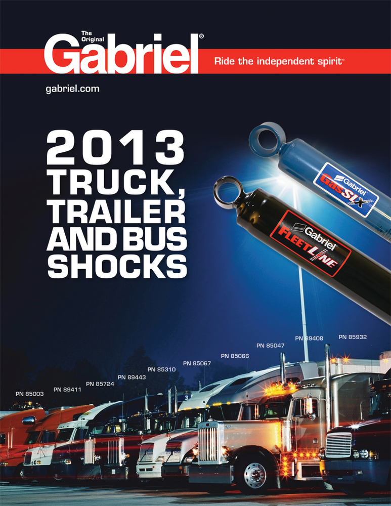 2013 Truck, Trailer and Bus Shocks Catalog