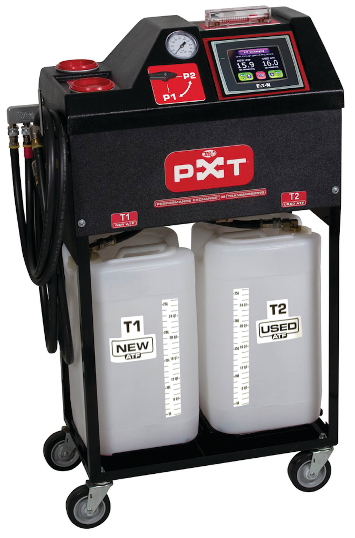 PXT touch screen transmission flush machine From BG Products, Inc