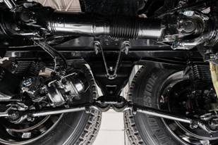 The Mack mRIDE spring suspension offers strength and longer vehicle life for refuse customers.