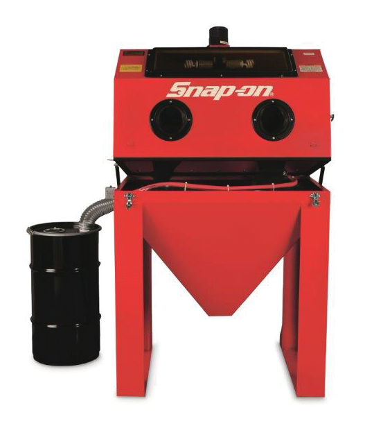 3) Snap-on abrasive blast cabinet