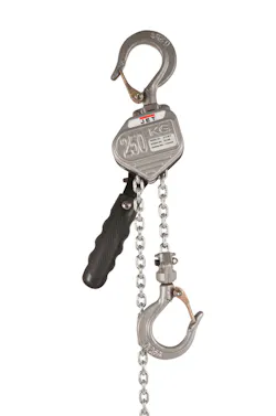 JET Tools offers the compact hoist in 1/4-ton and 1/2-ton capacities. JET Tools offers the compact hoist in 1/4-ton and 1/2-ton capacities.