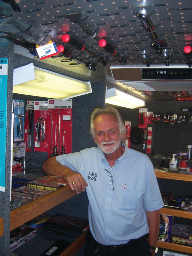 Moskalyk finds a trailer every bit as effective for merchandising tools as a tool truck.