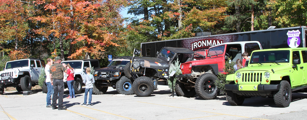 Visitors converge at Northwood University in Midland, Mich. to see the student auto displays.