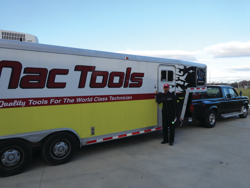 The trailer has proven an efficient alternative to a traditional tool truck for Manning.