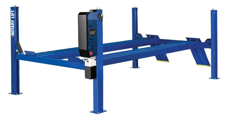 Rotary Lift's patent-pending Shockwave(TM) technology, which drives the world's fastest two-post and inground lifts, is now available for the first time on four-post lifts.