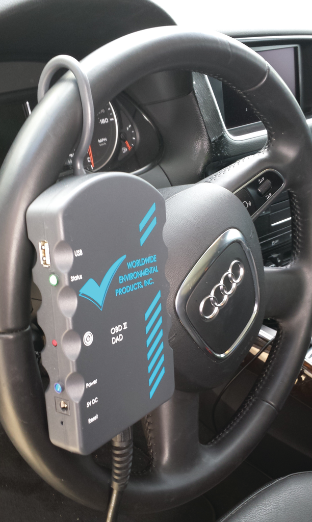 OIS 7500 Data Acquisition Device made by Worldwide Environmental Products (WEP) has the option of either WiFi or wired communication, to streamline smog checks. The unit also features a convenient steering wheel hanger. For product details, visit: VehicleServicePros.com/11590550