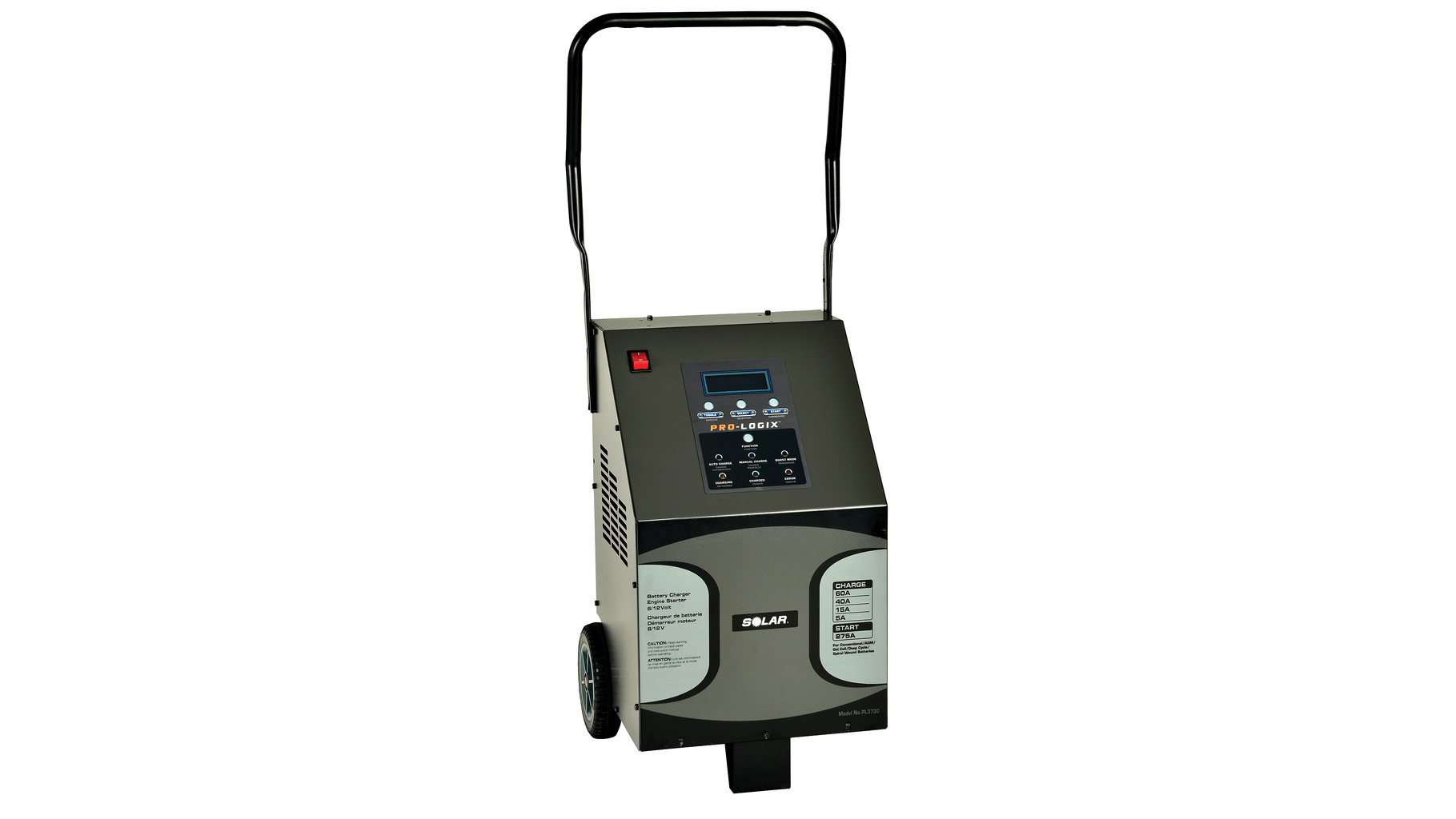 The SOLAR PL3730 provides three operational modes: Auto Charge, Manual Charge and Engine Start.