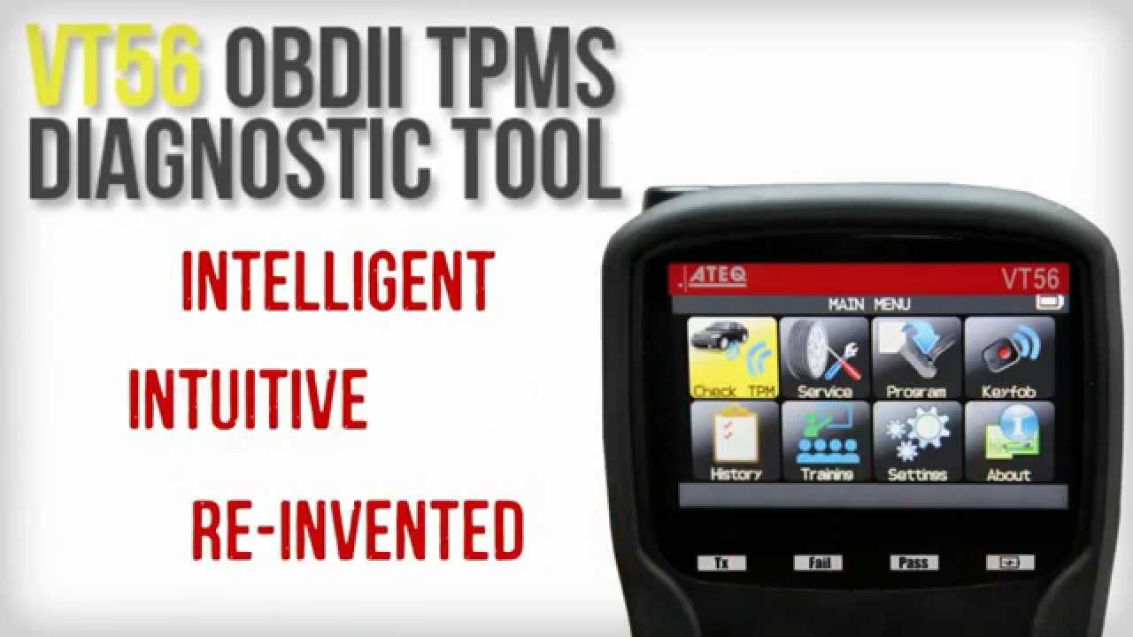 ATEQ VT56 OBDII Diagnostic TPMS Tool Video