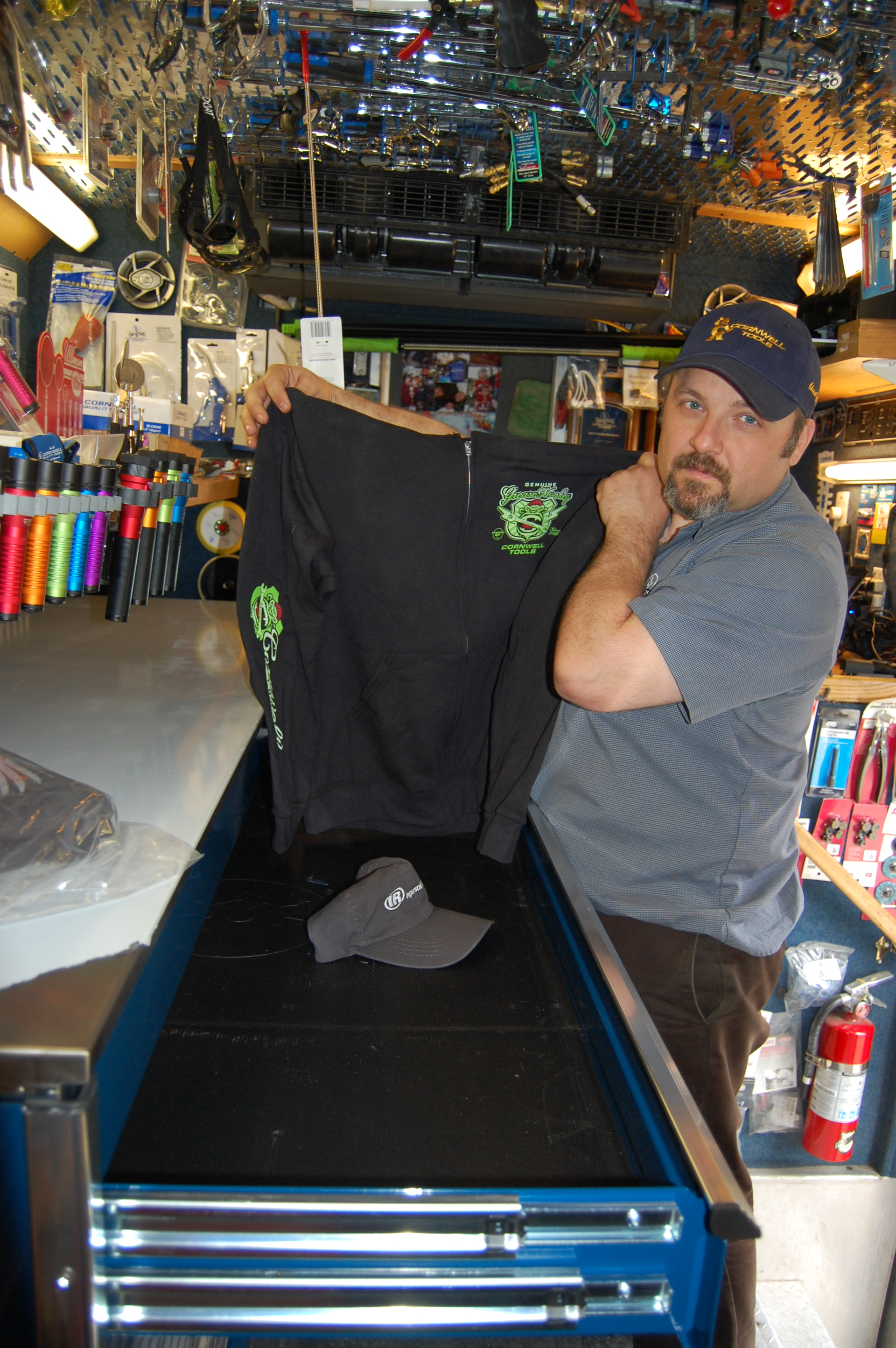 Patterson tries to average one 'tool storage solution' sale a week, and good customer service is critical to his ability to sell toolboxes.