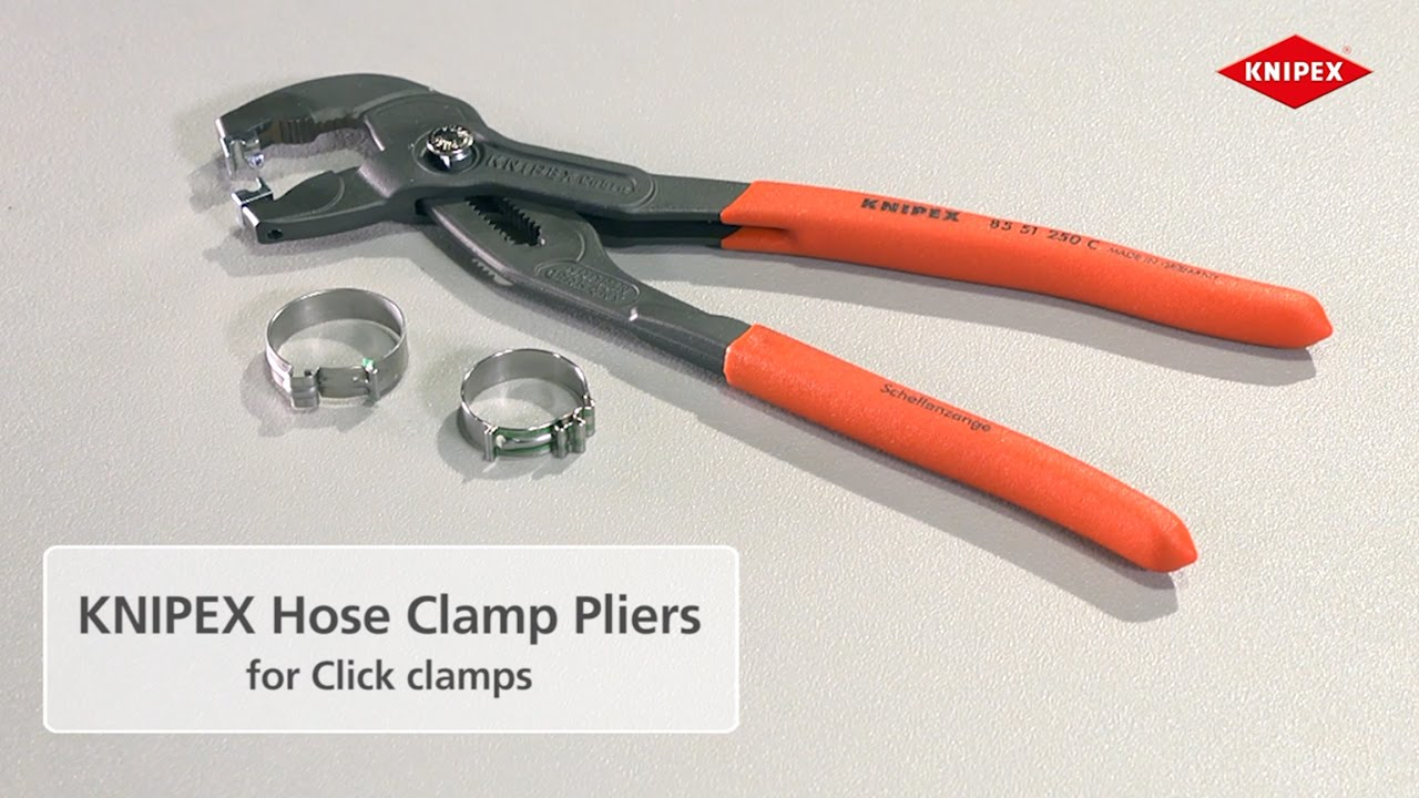 VIDEO: KNIPEX Hose Clamp Pliers for Click Clamps
