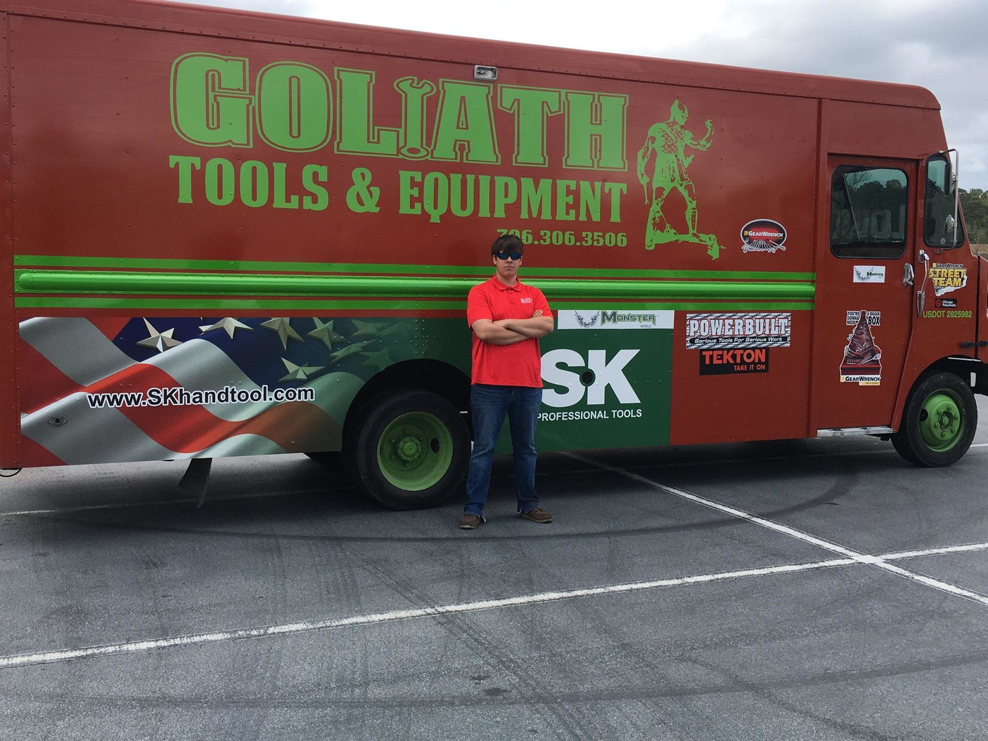 Goliath Tools & Equipment mobile distributor Nicolas Kapp services the company&rsquo;s Savannah, Ga. route.