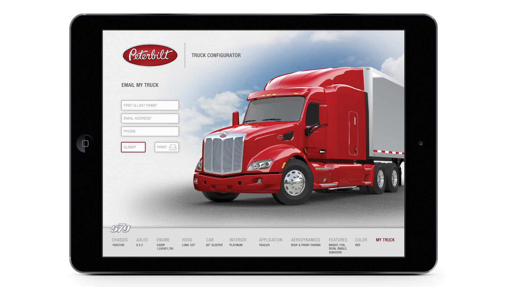Peterbilt Model 579 Configurator App 5759c30de985e