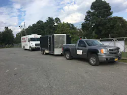 Rick Hodges believes in 'divide and conquer'. His business now consists of two 20’ Freightliner step vans and a GMC pickup pulling an 18’ trailer full of roll carts and toolboxes. Rick Hodges believes in 'divide and conquer'. His business now consists of two 20’ Freightliner step vans and a GMC pickup pulling an 18’ trailer full of roll carts and toolboxes.