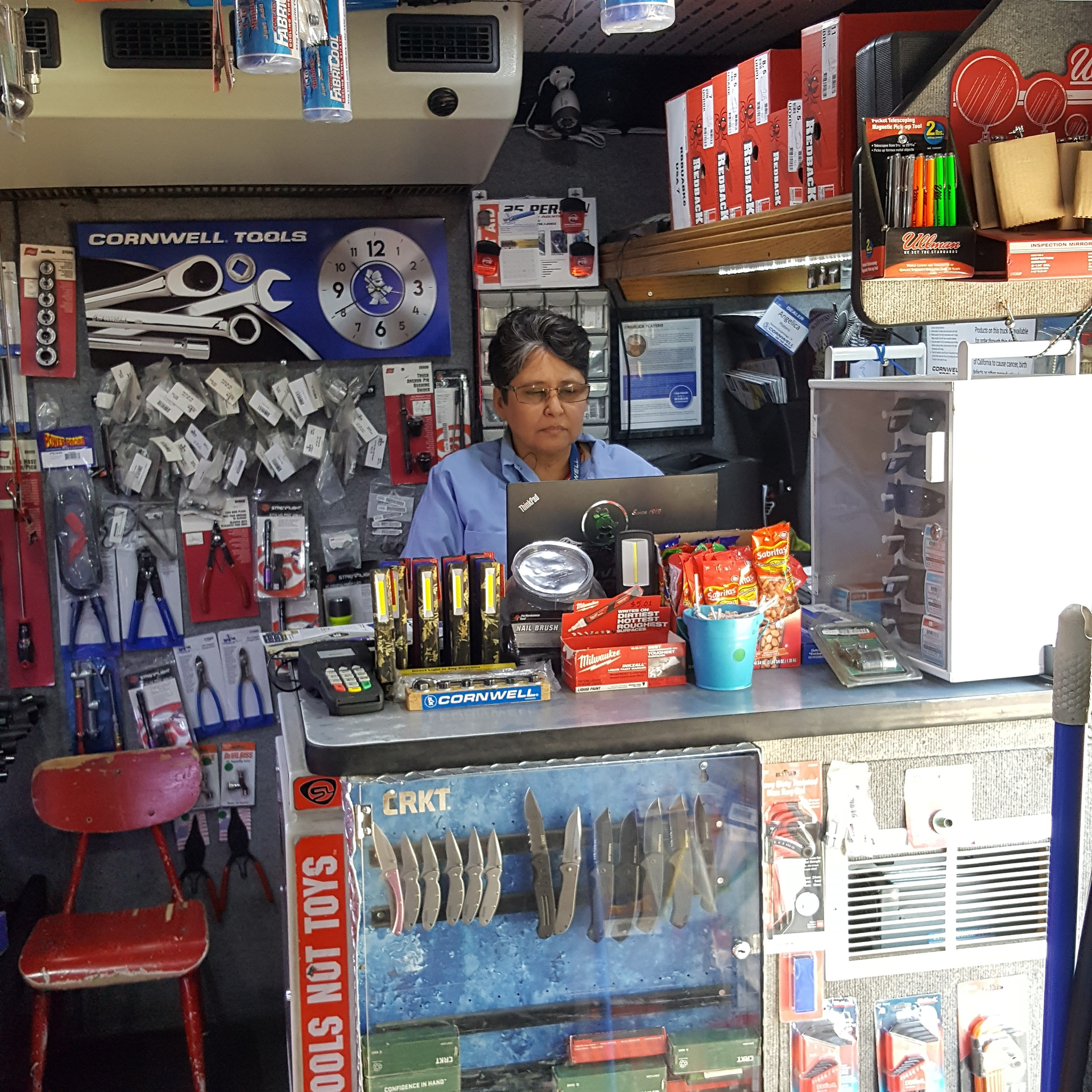 Angelica Platero has found success working as a distributor for Cornwell Tools.