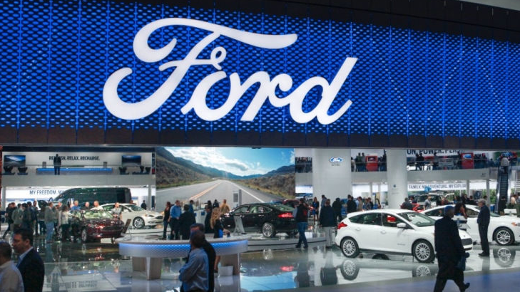 Ford's 2016 display at the North American International Auto Show.