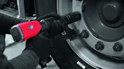 The Chicago Pneumatic BlueTork Nutrunner is designed to tighten wheel nuts to a precise specification without using impact force. The Chicago Pneumatic BlueTork Nutrunner is designed to tighten wheel nuts to a precise specification without using impact force.