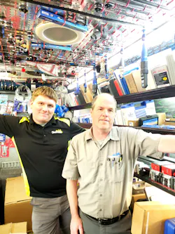 Cory Wilkes with his father, Jeff Wilkes; third- and second-generation Cornwell dealers. Cory Wilkes with his father, Jeff Wilkes; third- and second-generation Cornwell dealers.