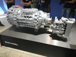 The ZF TraXon hybrid AMT provides 130 kw of peak power and 175 kw of continuous power, and is set for extended field testing in 2019. This technology is designed to adapt with future EV and automated vehicle technologies. The ZF TraXon hybrid AMT provides 130 kw of peak power and 175 kw of continuous power, and is set for extended field testing in 2019. This technology is designed to adapt with future EV and automated vehicle technologies.