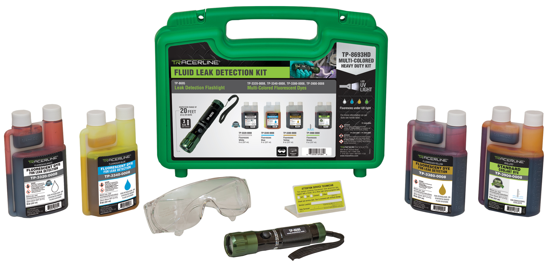 Uv Multi Colored Fluid Dye Kit