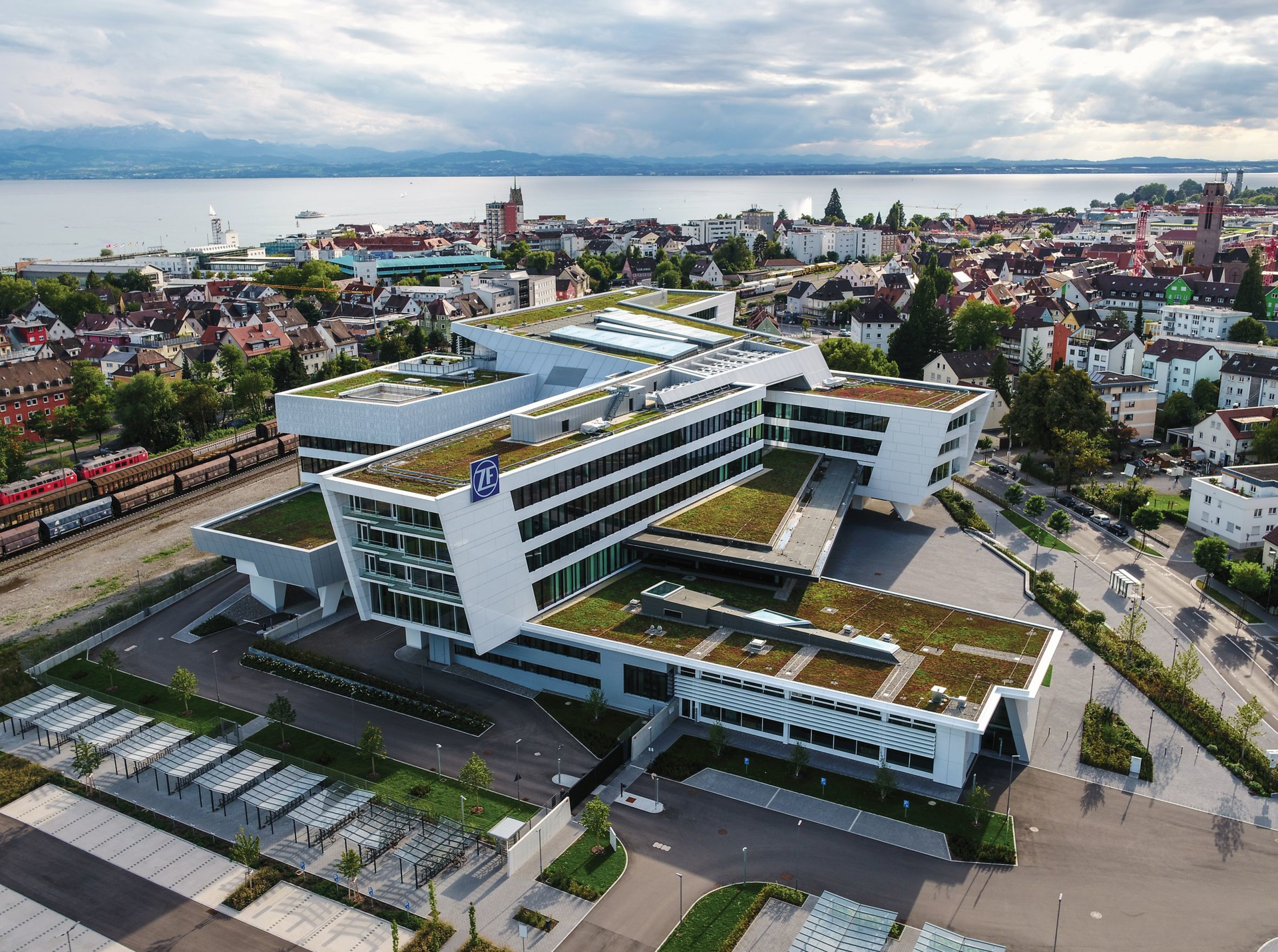 The ZF Forum in Friedrichshafen, Germany is the headquarters of ZF Friedrichshafen AG.