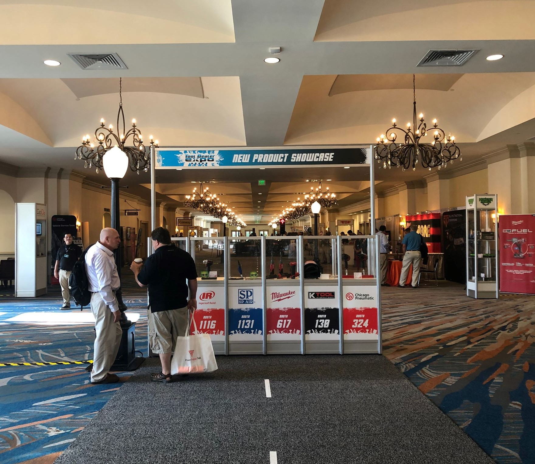 In the hall outside of ISN's Tool Deal Expo many new products were on display.