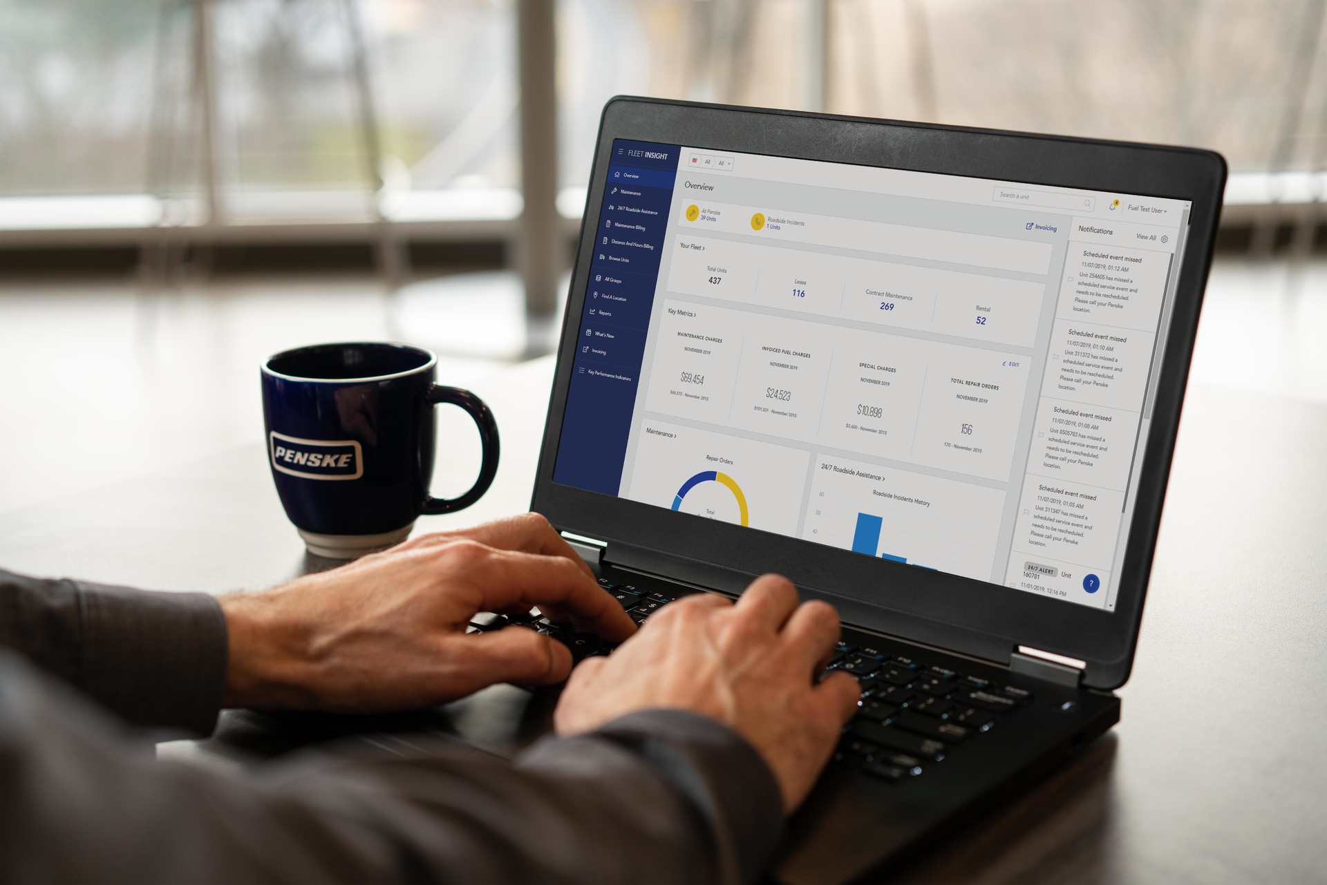Fleet Insight Homescreen Laptop B Copy