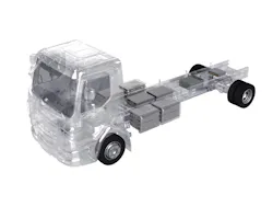 A rendering depicting the Webasto CV standard battery system's modular scalability. A rendering depicting the Webasto CV standard battery system's modular scalability.