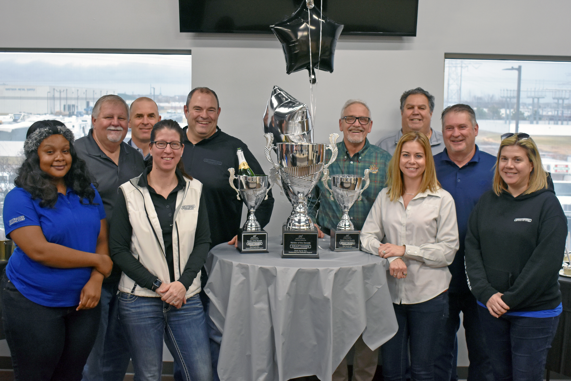 Pictured from left to right: Amber Williams, GSF; Bill Pocilujko, GSF; Mark Helmsing, Craftsmen; Crystal Barz, Craftsmen; Lou Helmsing, Craftsmen; Tony Mercurio, Craftsmen; Erin Theobald, Craftsmen; Mark Scavo, GSF; Tom Randazzo, GSF; Melissa Shortt, Craftsmen Industries.