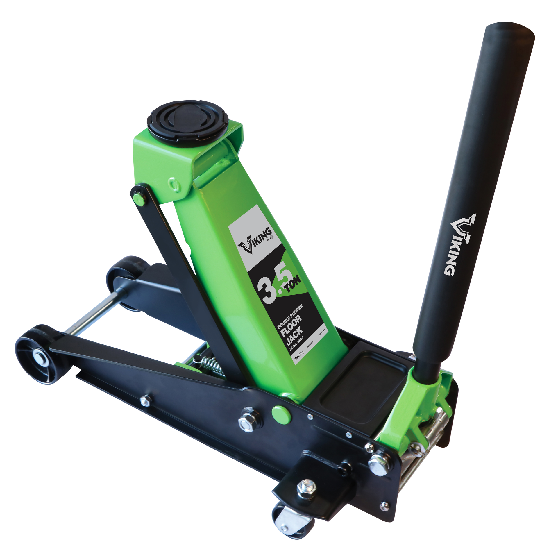53350 Viking 3 5 Ton Floor Jack Raised 3600