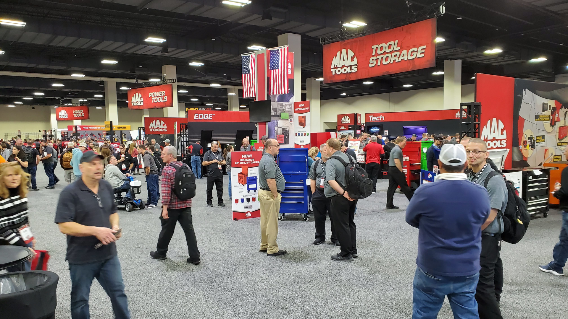 Attendees browse the show floor at Mac Tools' Tool Fair 2020.