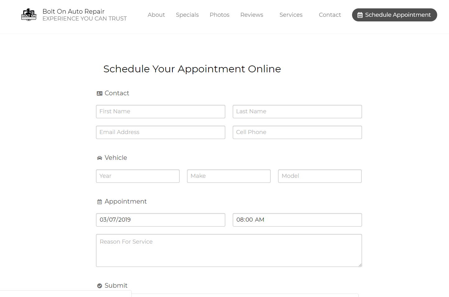 Sms Integrated Appointment Scheduling