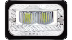 4” by 6” Heated LED Headlight Chrome High Beam, No. 34132 4” by 6” Heated LED Headlight Chrome High Beam, No. 34132