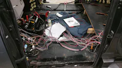 Figure 3- This rat's nest of wiring appears to be quite overwhelming but with the assistance of a wiring diagram, we can make light work of it. Figure 3- This rat's nest of wiring appears to be quite overwhelming but with the assistance of a wiring diagram, we can make light work of it.