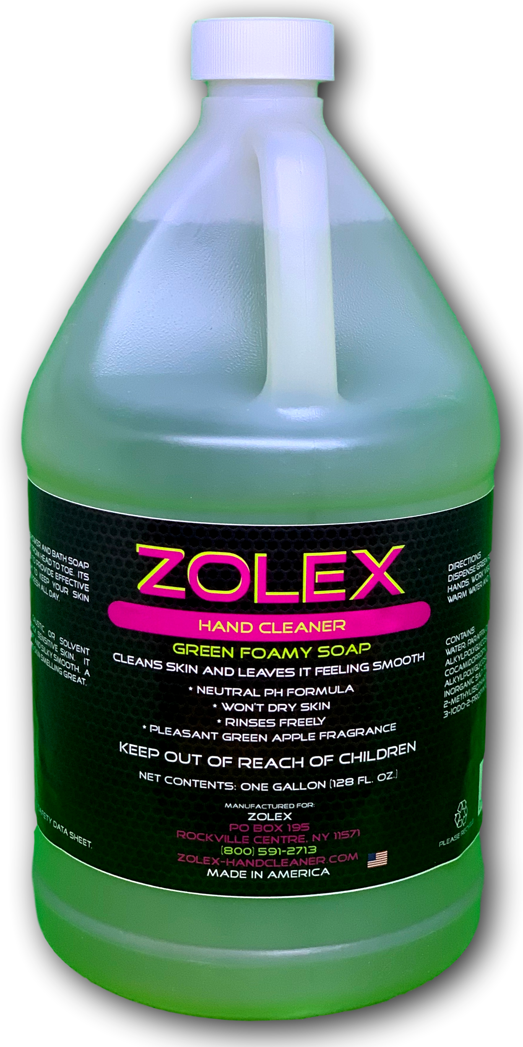 Zolex Hand Cleaner Green Foamy Soap