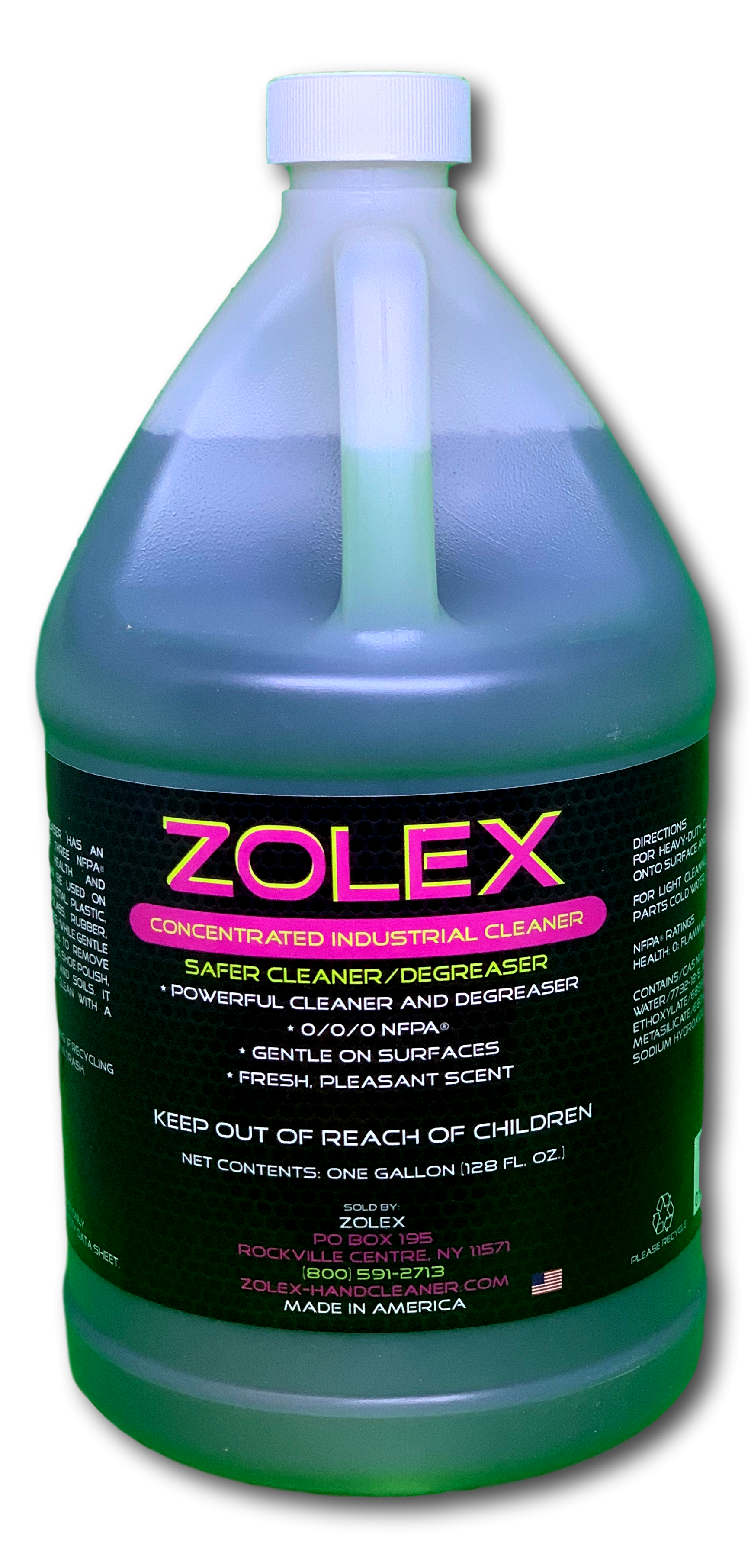 Zolex Industrial Cleaner Safer Degreaser