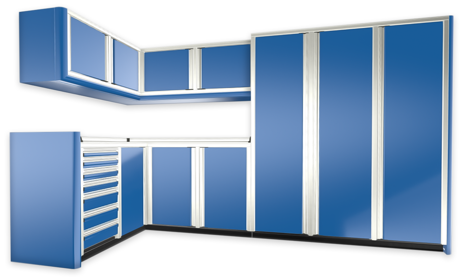 Blue Cabinet Render
