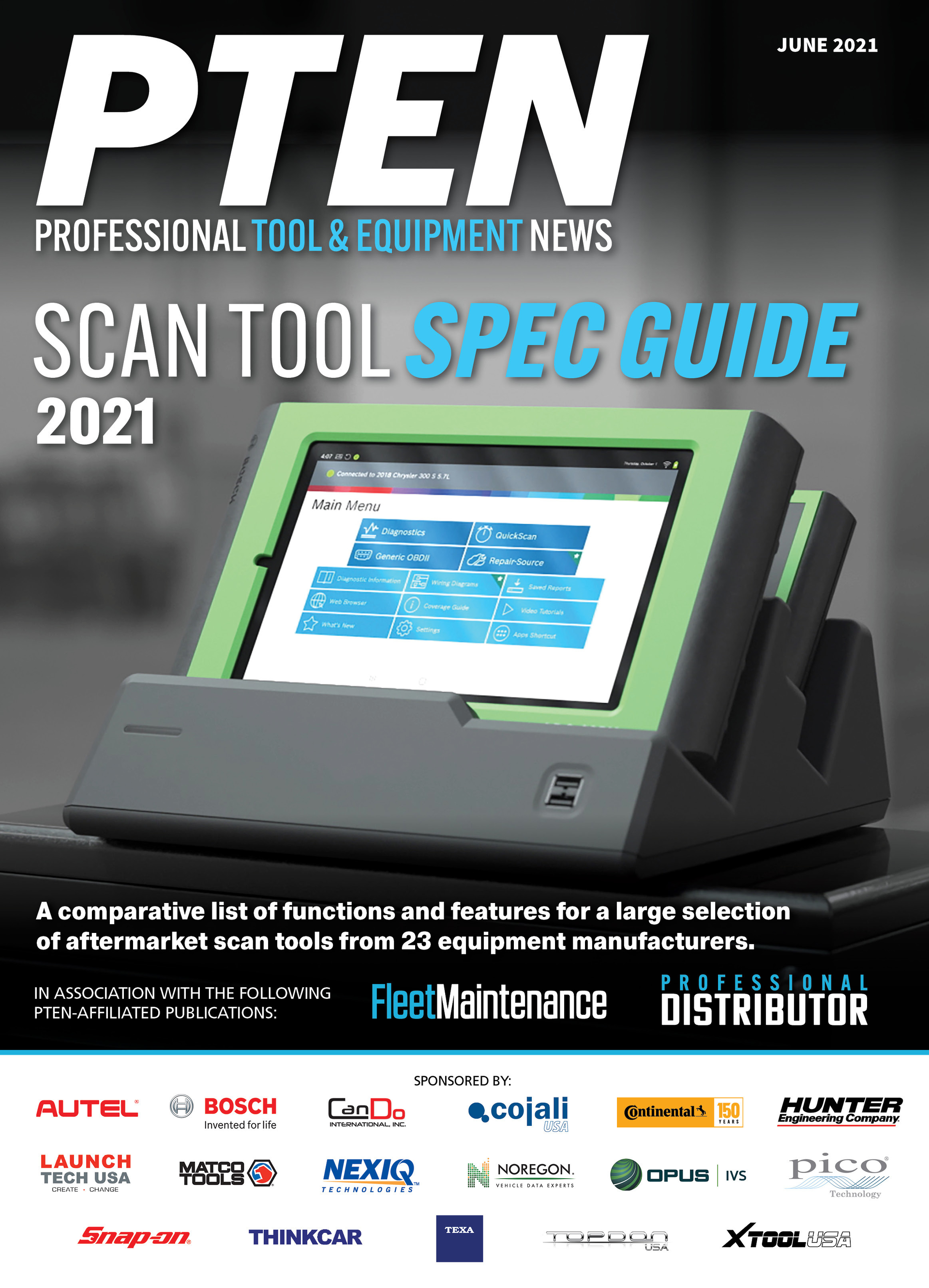 Scan Tool Spec Guide - June 2021 cover image