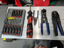 Figure 6 – Assortment of crimping, de-pinning and soldering tools Figure 6 – Assortment of crimping, de-pinning and soldering tools