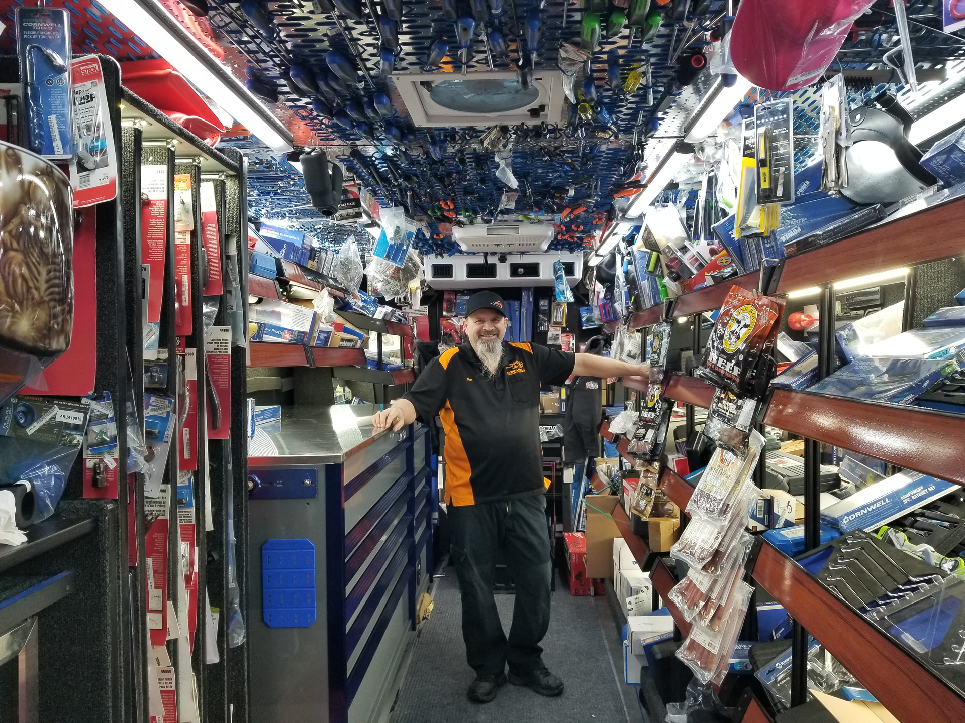 Cornwell mobile tool distributor Ron Davitt stays ahead of truck repairs by purchasing a new truck every 3-4 years.