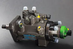 FIG3- A common strategy to deliverer fuel to the diesel engine combustion chamber was to time the injector delivery with a diesel fuel injection pump (or distributor). Replaced with the now more commonly used pressurized common rail systems. FIG3- A common strategy to deliverer fuel to the diesel engine combustion chamber was to time the injector delivery with a diesel fuel injection pump (or distributor). Replaced with the now more commonly used pressurized common rail systems.